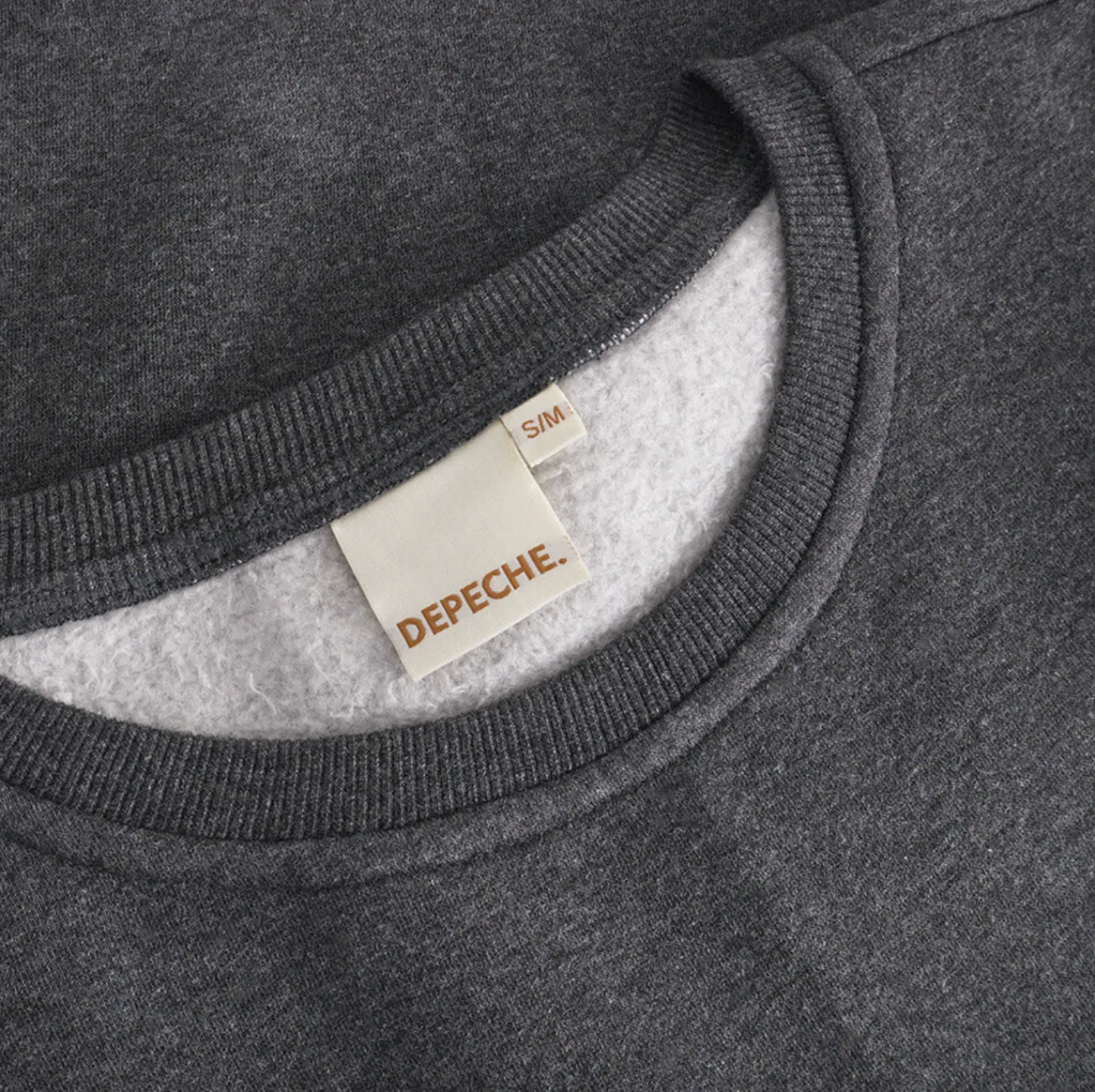 VIAMAJA Sweatshirt med broderi - Grey oversize