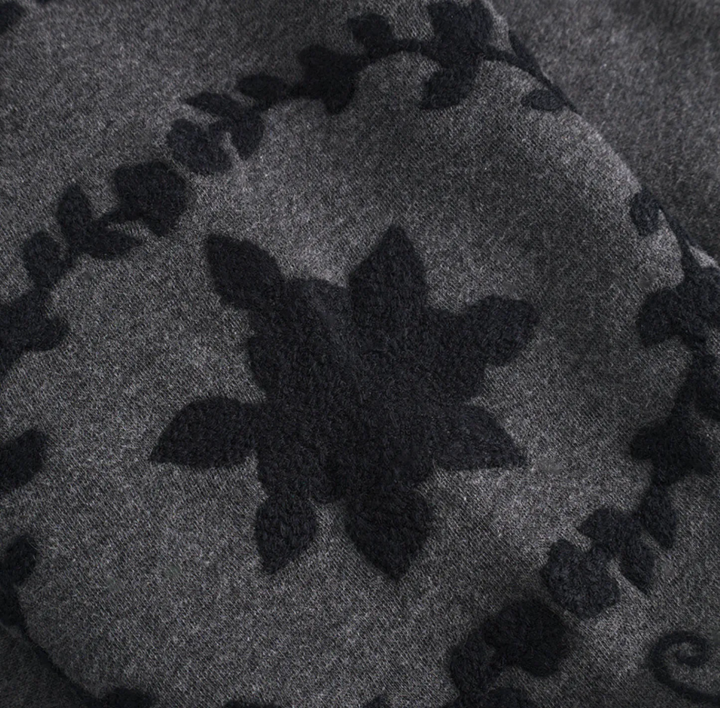 VIAMAJA Sweatshirt med broderi - Grey oversize