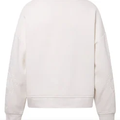 VIAMAJA Sweatshirt med broderi - White oversize Outlet