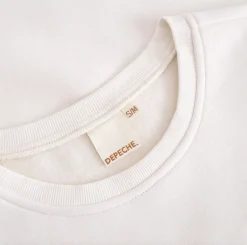 VIAMAJA Sweatshirt med broderi - White oversize Outlet