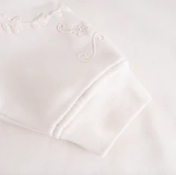 VIAMAJA Sweatshirt med broderi - White oversize Outlet