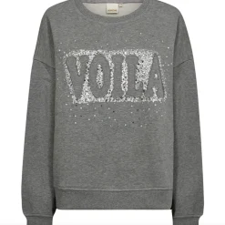 VIAMAJA Sweatshirt Oversize - Grey Melange Sale