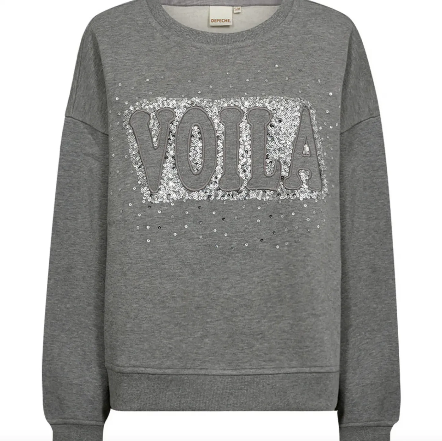 VIAMAJA Sweatshirt Oversize - Grey Melange Sale