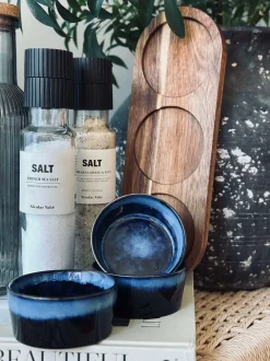 VIAMAJA Tapas sæt med 3 skåle og fad - Blue mix Clearance