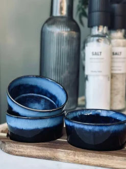 VIAMAJA Tapas sæt med 3 skåle og fad - Blue mix Clearance