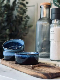 VIAMAJA Tapas sæt med 3 skåle og fad - Blue mix Clearance