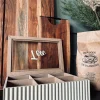 VIAMAJA Tebox med skrift – Nordic wood Hot
