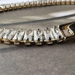 VIAMAJA Tennisarmbånd Thelma med zirkoner - guldbelagt Sale