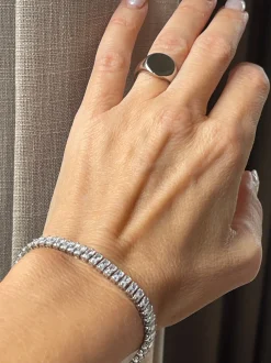 VIAMAJA Tennisarmbånd Thelma med zirkoner - rhodium belagt Discount