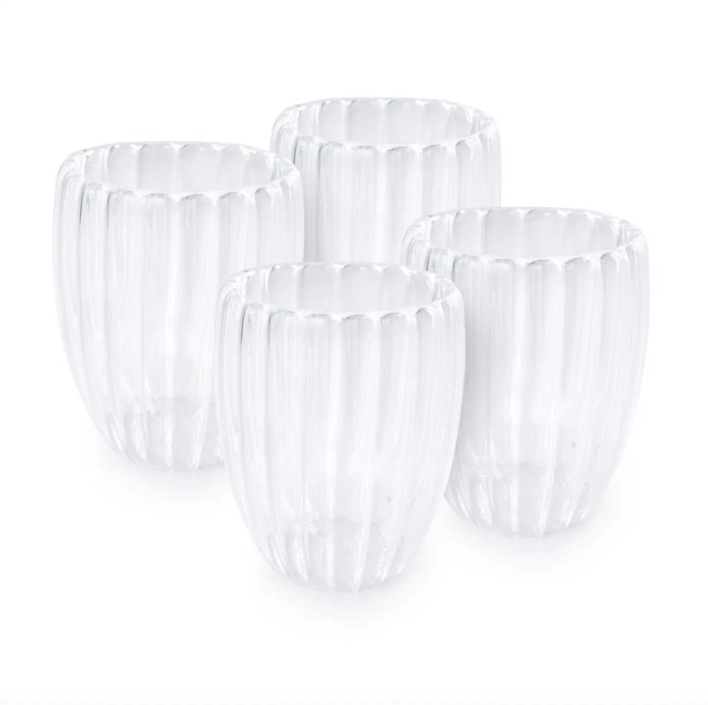 VIAMAJA Termoglas med riller - 4stk Outlet