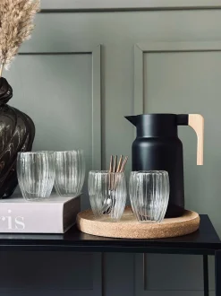VIAMAJA Termoglas med riller - 4stk Outlet