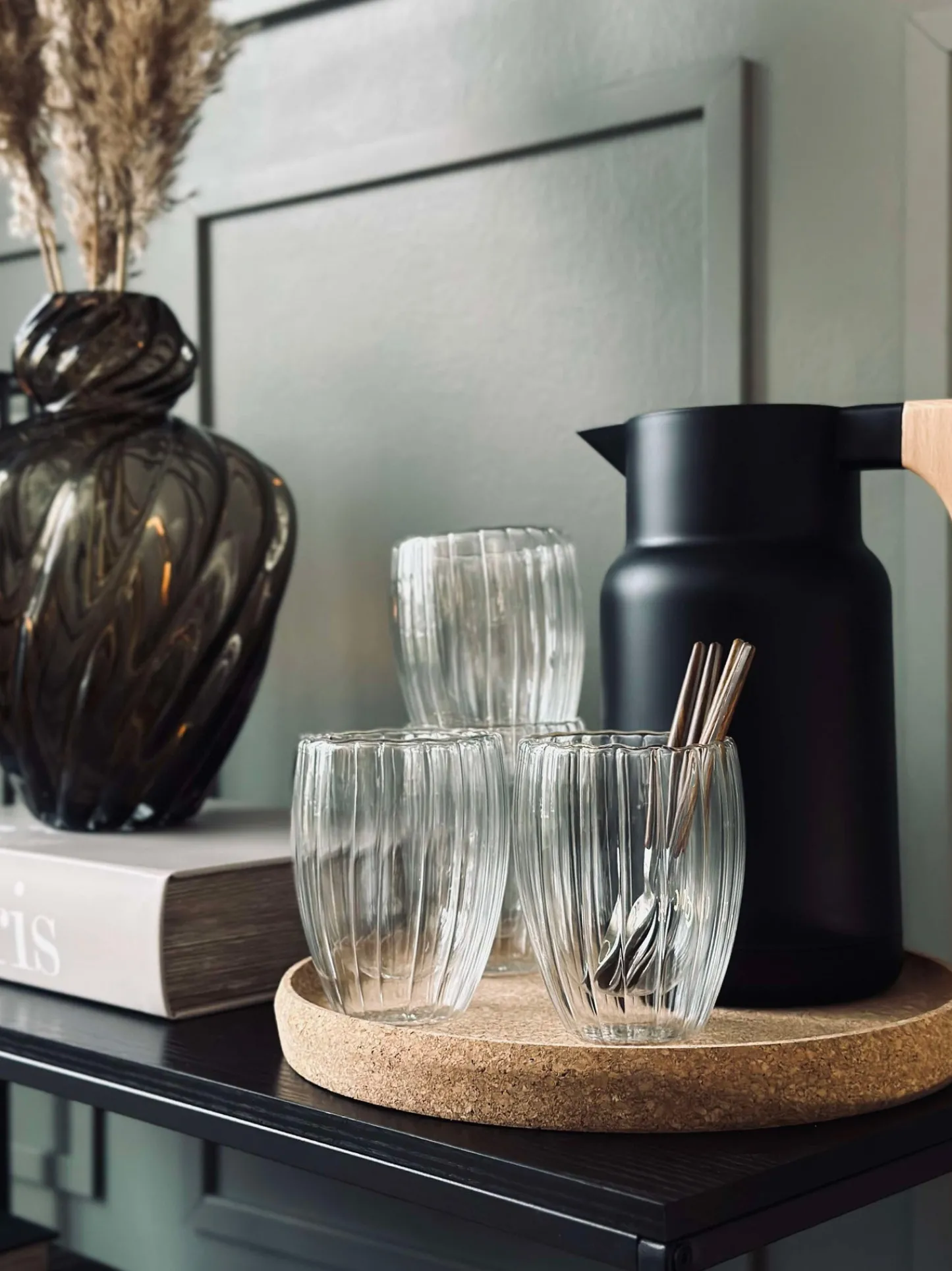 VIAMAJA Termoglas med riller - 4stk Outlet