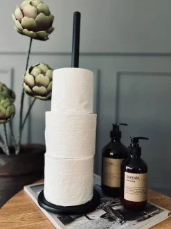 VIAMAJA Toiletrulleholder - Sort metal Sale