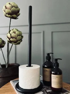 VIAMAJA Toiletrulleholder - Sort metal Sale