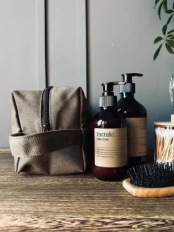VIAMAJA Toilettaske - Kanvas Brown Hot