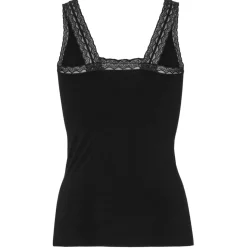 VIAMAJA Top med blonde Økotex black – Bambus Outlet