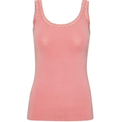 VIAMAJA Top med blonde Økotex dusty coral – Bambus Online
