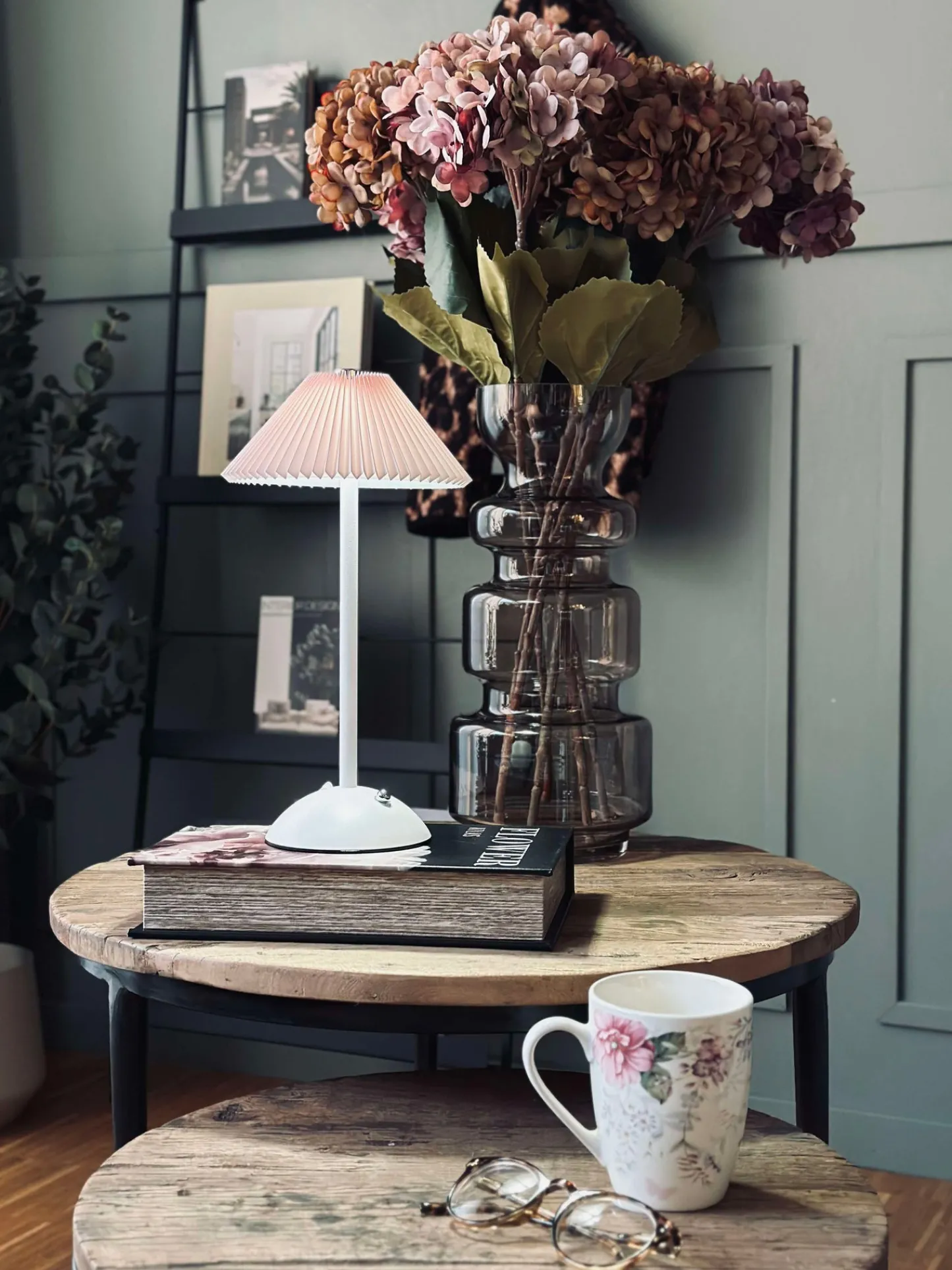 VIAMAJA Touch Bordlampe Plissé - Rosa