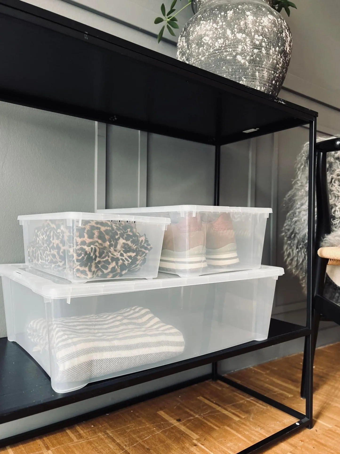 VIAMAJA Transparent kasse med låg - Small Outlet