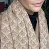 VIAMAJA Tørklæde Malene - Cognac