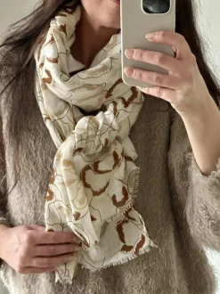 VIAMAJA Tørklæde Medina - beige / gold Best