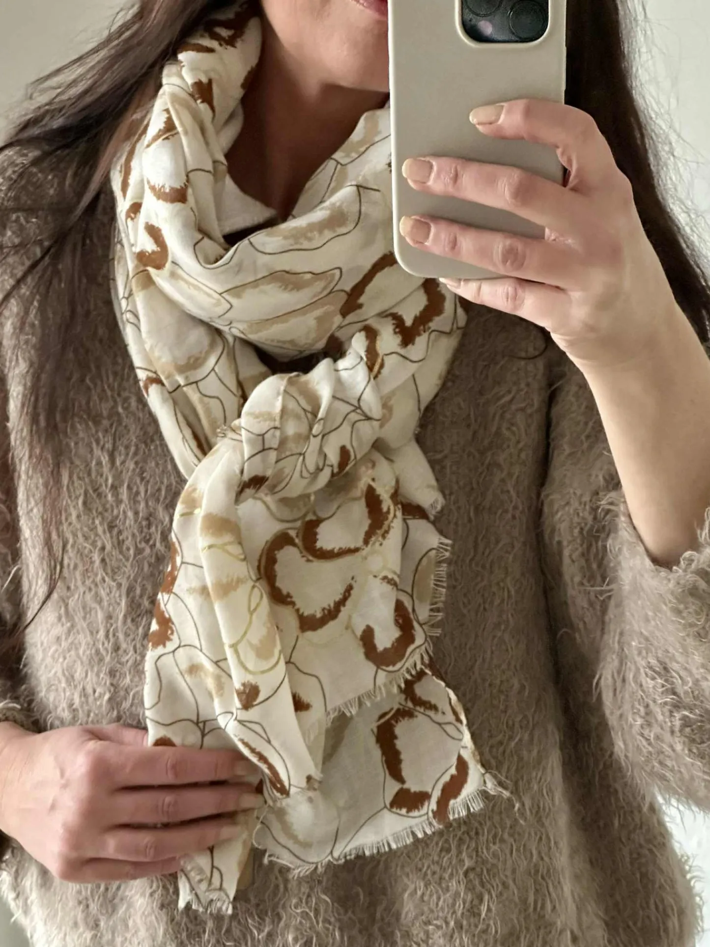 VIAMAJA Tørklæde Medina - beige / gold Best
