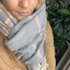 VIAMAJA Tørklæde Sasha - Stone Strib Discount