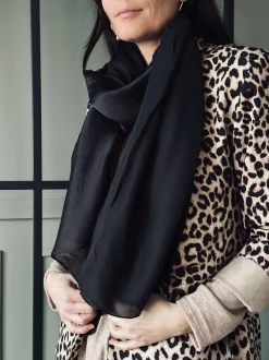 VIAMAJA Tørklæde Silky Black Discount