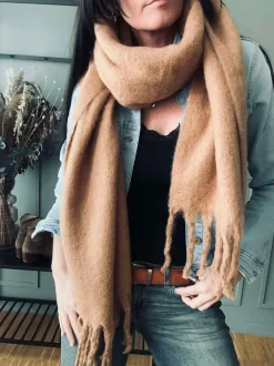 VIAMAJA Tørklæde Vamset Camel New