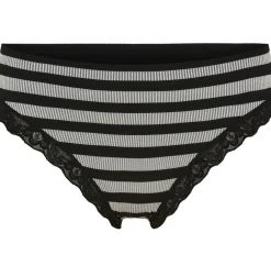 VIAMAJA Trusser ISA stripe rib - Black Discount