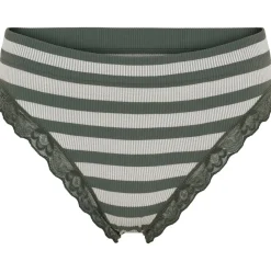 VIAMAJA Trusser ISA stripe rib - Oliven Clearance