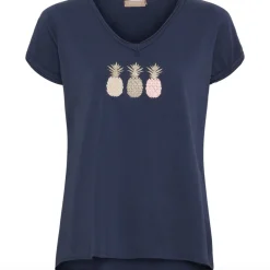 VIAMAJA T-shirt - Blue Ananas