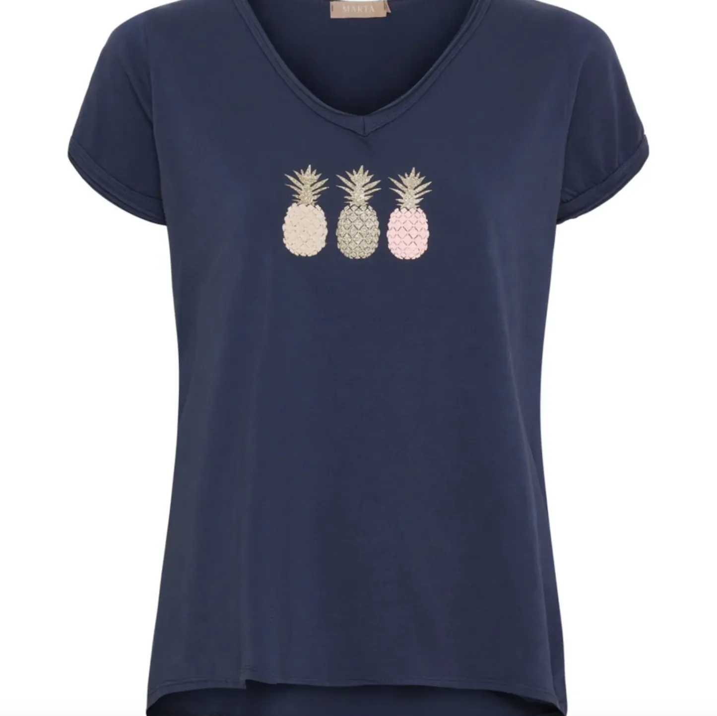 VIAMAJA T-shirt - Blue Ananas