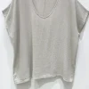VIAMAJA T-shirt Cozy hørmix - Beige Clearance