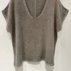 VIAMAJA T-shirt Cozy hørmix - Brown Online