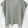 VIAMAJA T-shirt Cozy hørmix - Kaki Best