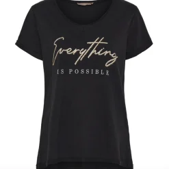 VIAMAJA T-shirt Lillian - Black Clearance
