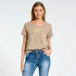 VIAMAJA T-shirt Marta Sand Hot