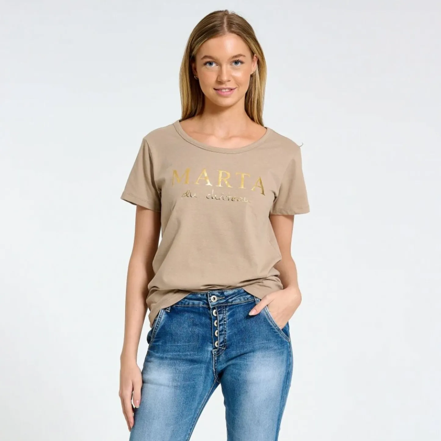 VIAMAJA T-shirt Marta Sand Hot