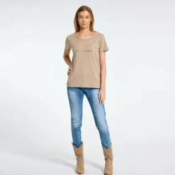 VIAMAJA T-shirt Marta Sand Hot