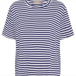 VIAMAJA T-shirt Navy strib Sale
