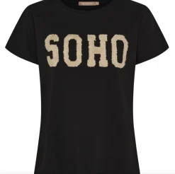 VIAMAJA T-shirt SOHO - Black / Beige