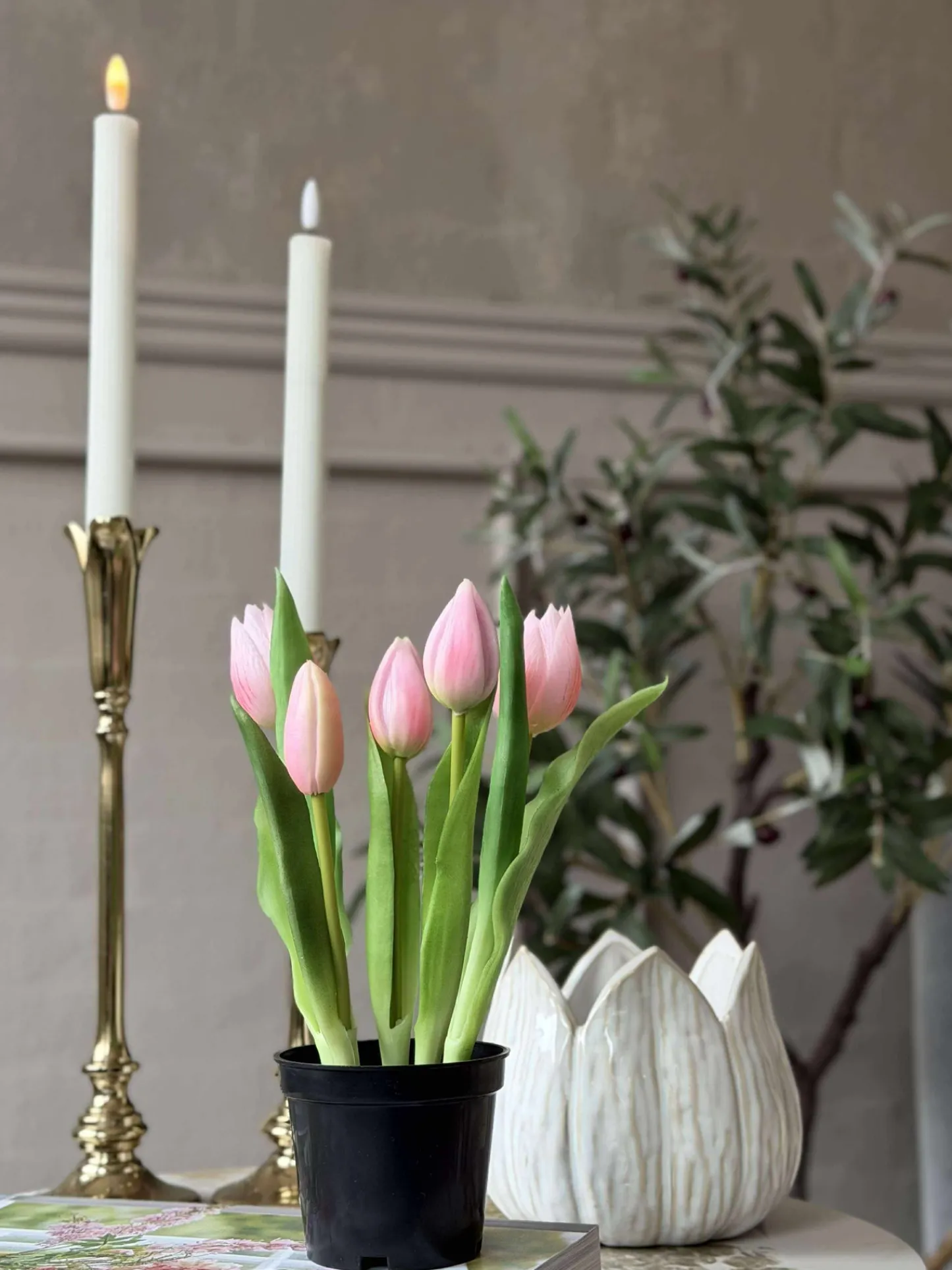 VIAMAJA Tulipan i potte - Rosa Outlet
