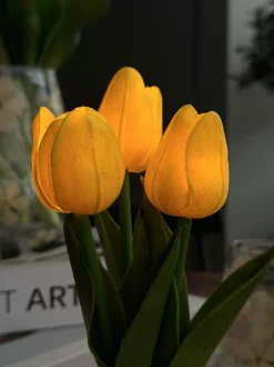 VIAMAJA Tulipaner med lys - Gul Best