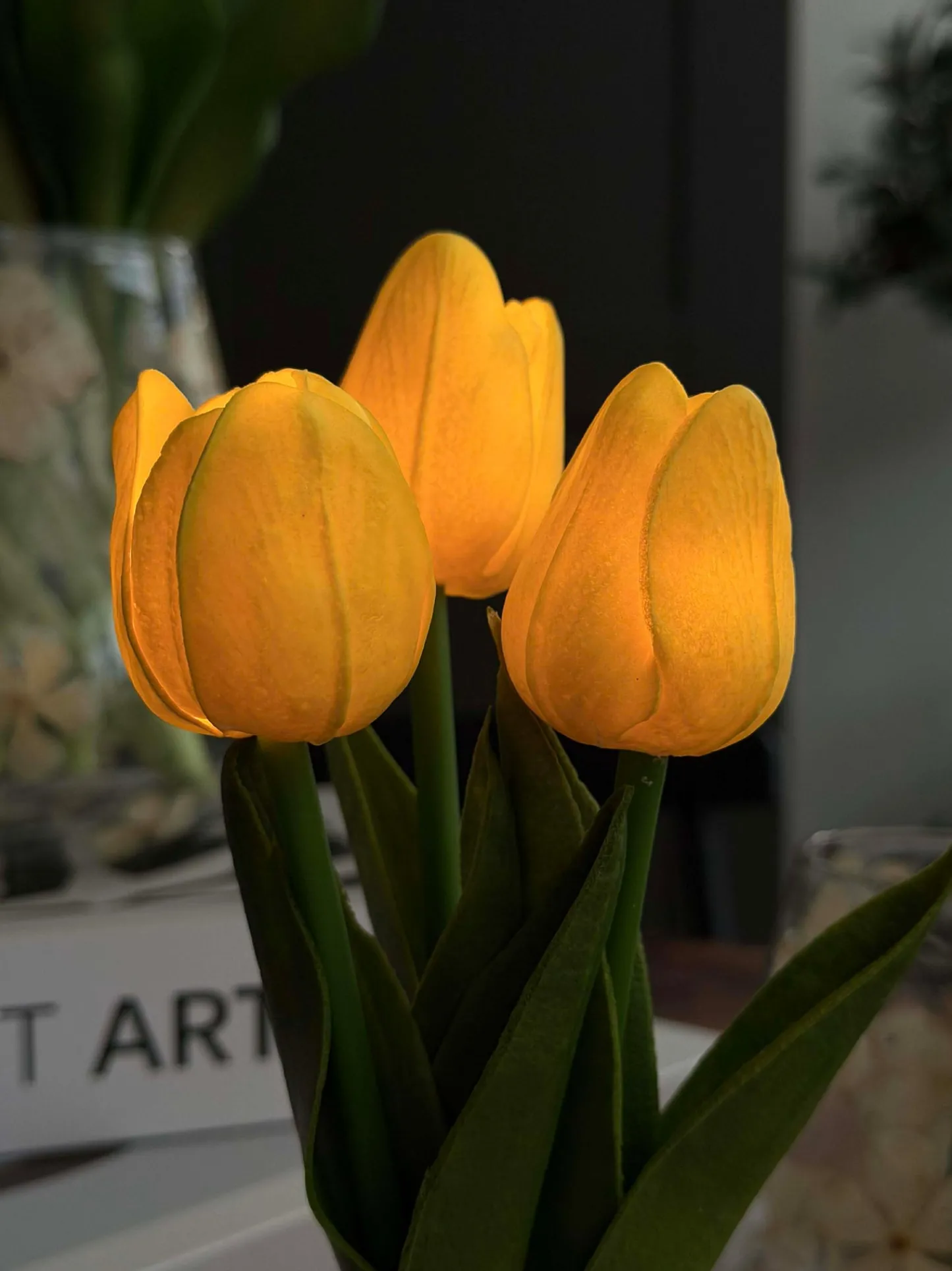VIAMAJA Tulipaner med lys - Gul Best