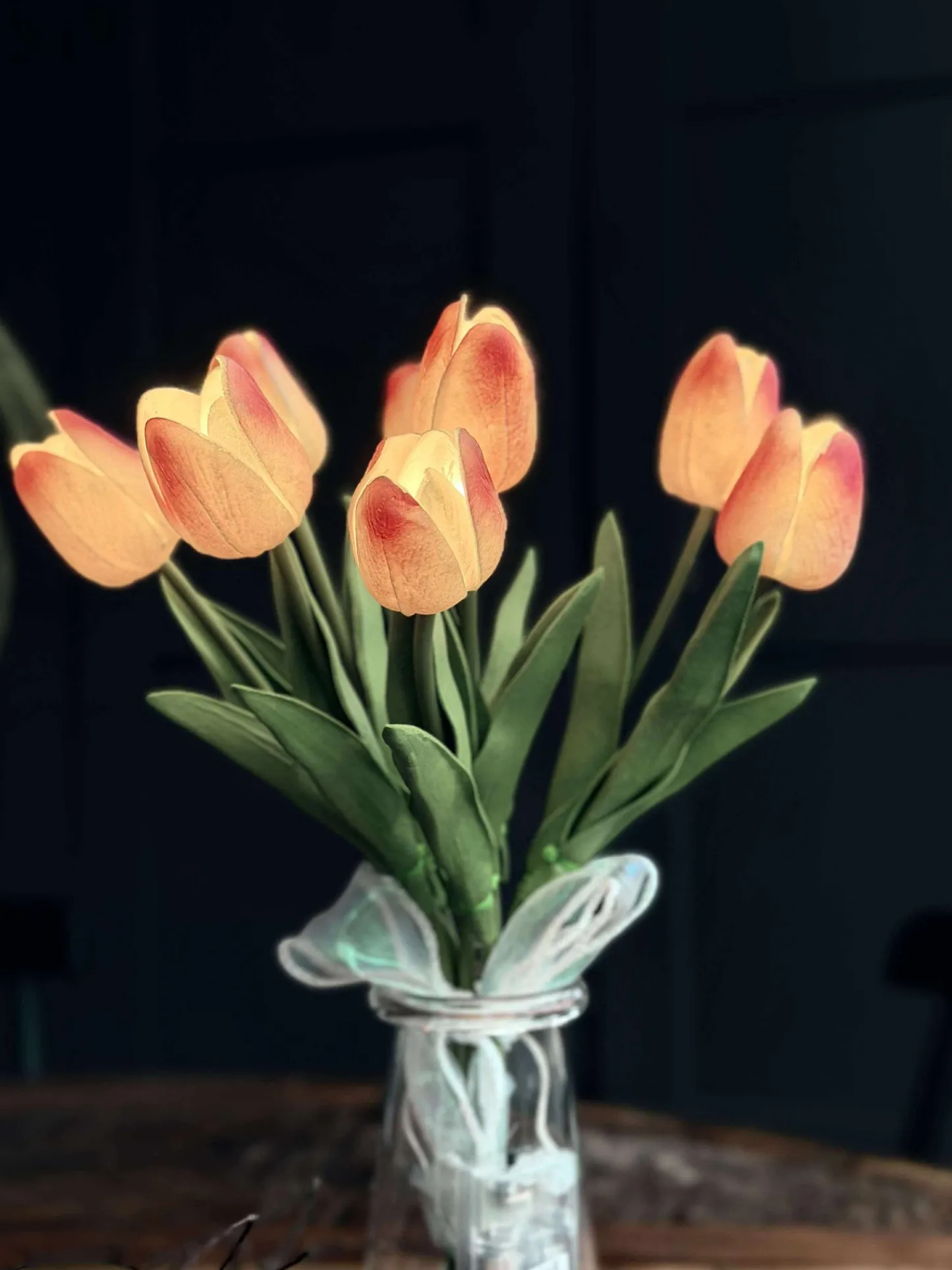 VIAMAJA Tulipaner med lys - Lys rosa Sale