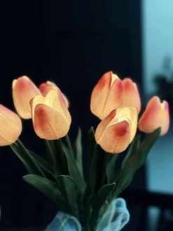 VIAMAJA Tulipaner med lys - Lys rosa Sale