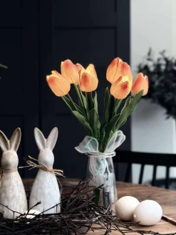 VIAMAJA Tulipaner med lys - Lys rosa Sale