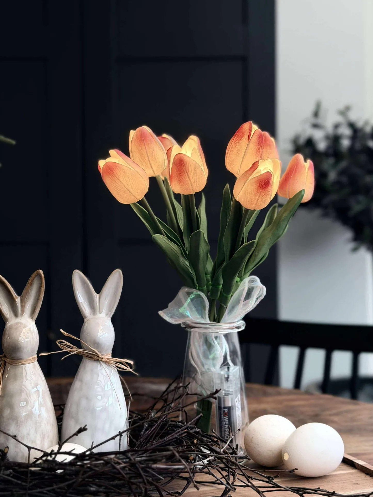 VIAMAJA Tulipaner med lys - Lys rosa Sale