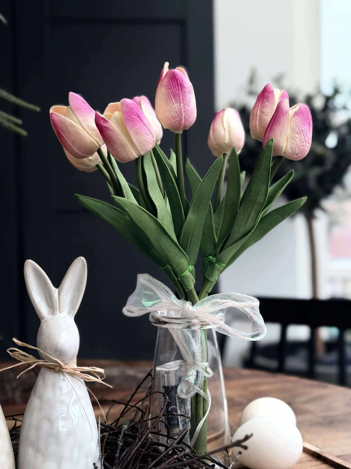 VIAMAJA Tulipaner med lys - Lys rosa Sale